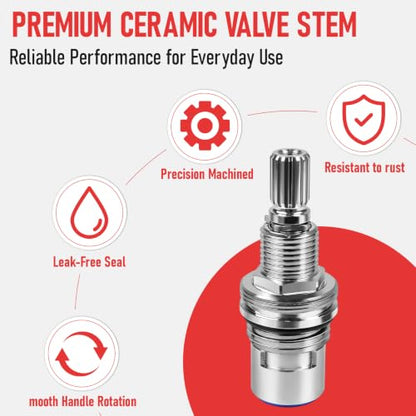 KSRPL941HC Hot & KSRPL941CC Cold Ceramic Disc Cartridge Compatible with Kingston Brass Faucets