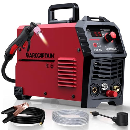 55A Plasma Cutter Machine (CUT55 Pilot Arc / Red)