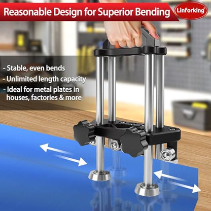 Sheet Metal Tools 2 Station Metal Bender (Black)