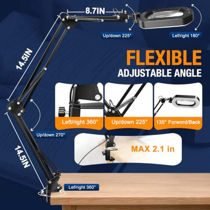 Magnifying Lamp with Light 12X