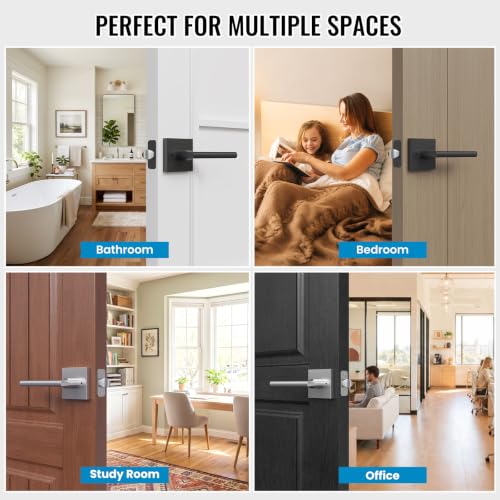 Indoor Privacy Door Handle (Satin Nickel)