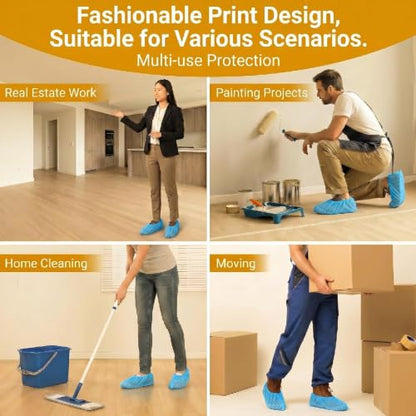 100 200 Pcs Shoe Covers Disposable Non