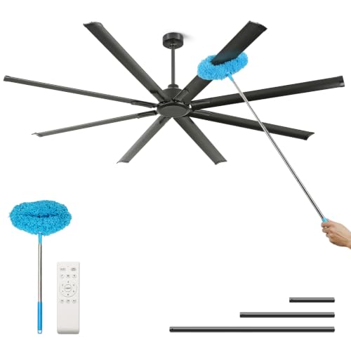 Large Industrial Ceiling Fan No Light with cleaner
