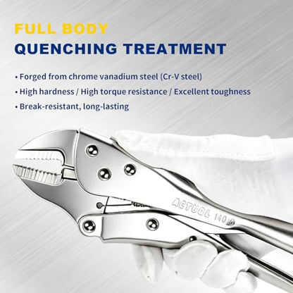Curved Jaw Locking Pliers 10 (10-Inch)