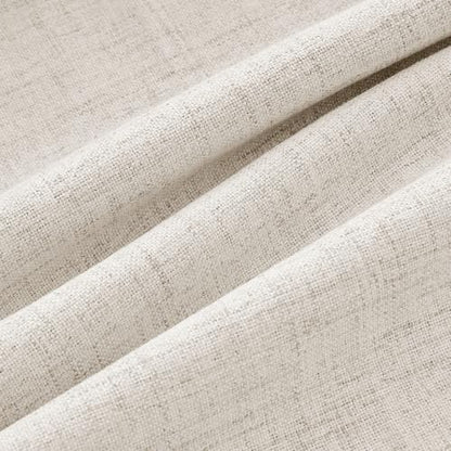 100% Blackout Linen Curtains 2 Panels Set for Bedroom Solid Luxury Decor Thermal Insulation Room Darkening Back Tab Rod Pocket Drapes for Living Room Nursery