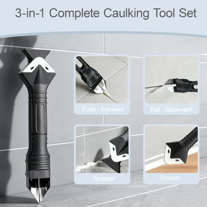 Caulk Gun Kit with Caulk Remover Tool