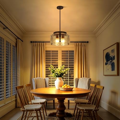 Black Glass Chandelier