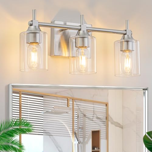 3 Light Modern Bathroom Vanity Light (3-light / Brushed Nickel)