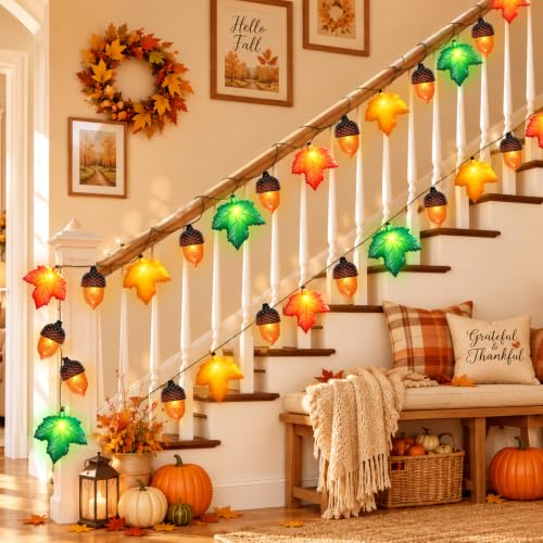 Fall String Lights LED Battery Operated Lights