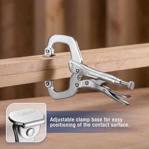 Locking C Clamp with Swivel Pads