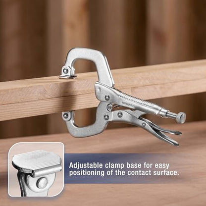 Locking C Clamp with Swivel Pads