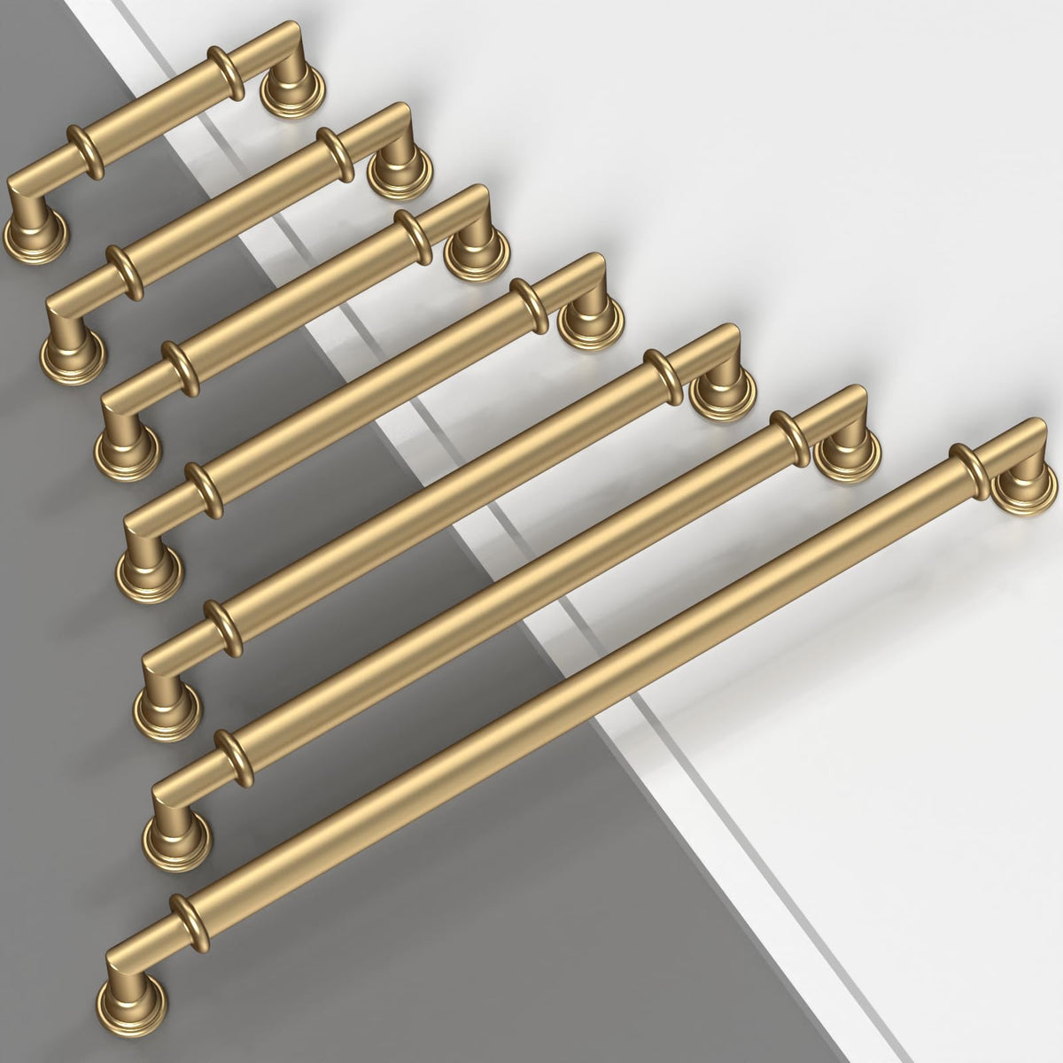10 Pack Champagne Bronze Cabinet Pulls 3.5 Inch (3.5" Hole Center / Champagne Bronze)