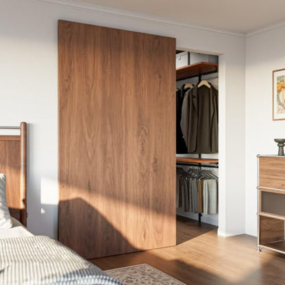Concealed Sliding Barn Door Hardware with Soft Close Mechanism