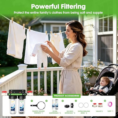 2 Stage Whole House Water Filter System