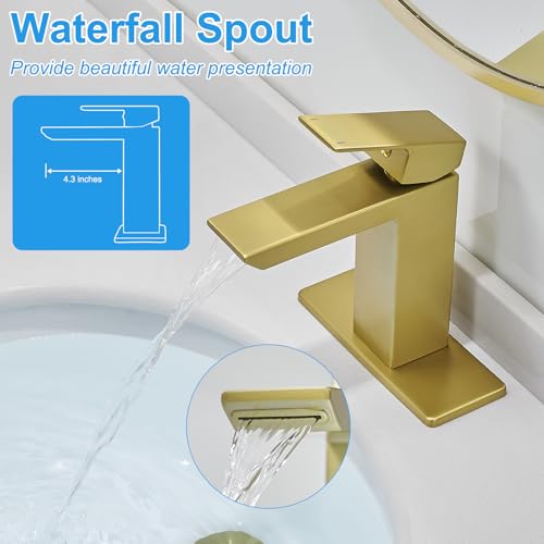 Bathroom Faucets 1 & 3 Hole Vanity Faucet with Drain