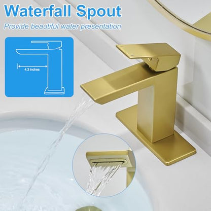 Bathroom Faucets 1 & 3 Hole Vanity Faucet with Drain