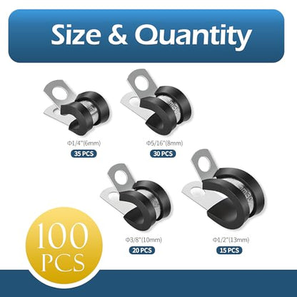 Cable Clamps Assortment Kit