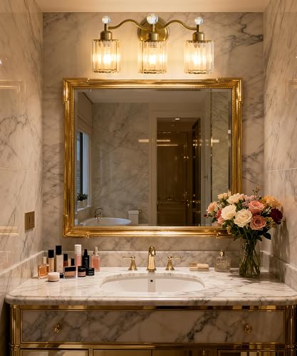Crystal Bathroom Vanity Light Fixtures
