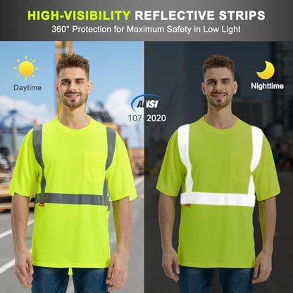 Hi Vis Short Sleeve Safety Shirts