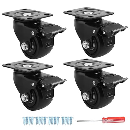 Heavy Duty Casters Set of 4 Casters Wheels
