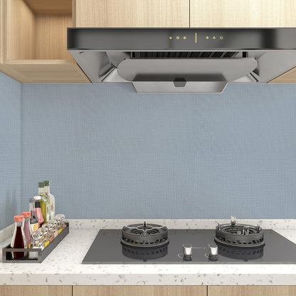 Blue Grasscloth Peel and Stick Wallpaper 15.7"x120" (Blue / 15.7" x 120")