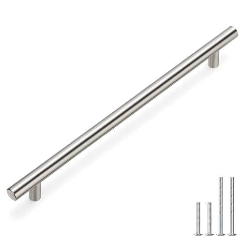 35Pack 10in Hole Centers Zinc Alloy Kitchen Cabinet Handle (10in hole centers / Brushed Nickel)