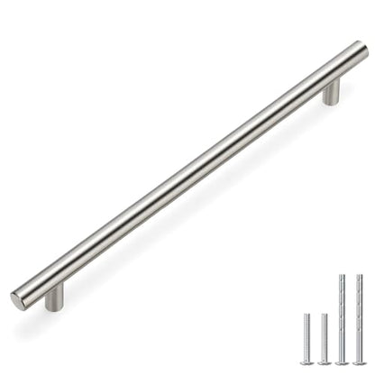 35Pack 10in Hole Centers Zinc Alloy Kitchen Cabinet Handle (10in hole centers / Brushed Nickel)