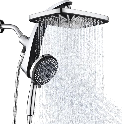 Rain Shower Head with Handheld Showerhead