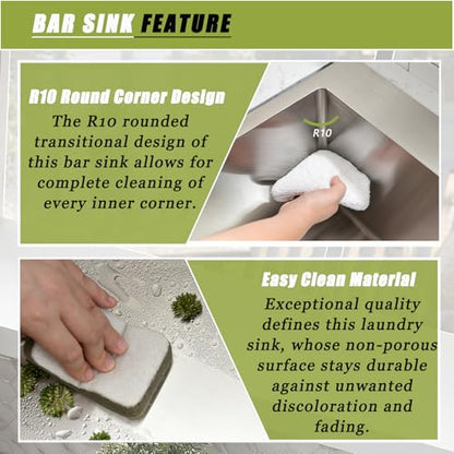 18 Gauge Drop In Stainless Steel Kitchen Sink