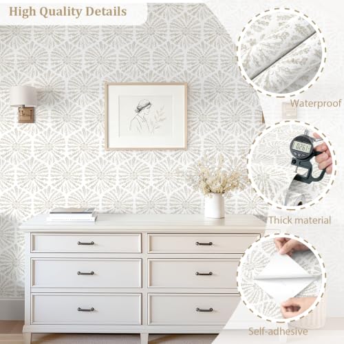 YT-XZ-07X-Boho Wallpaper Floral Wallpaper Modern Contact Paper
