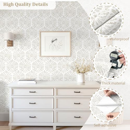 YT-XZ-07X-Boho Wallpaper Floral Wallpaper Modern Contact Paper
