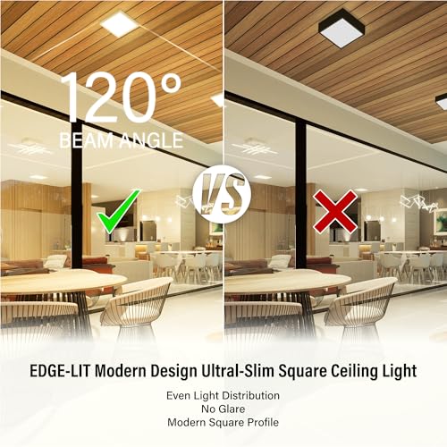 6 Inch Square LED Ceiling Light