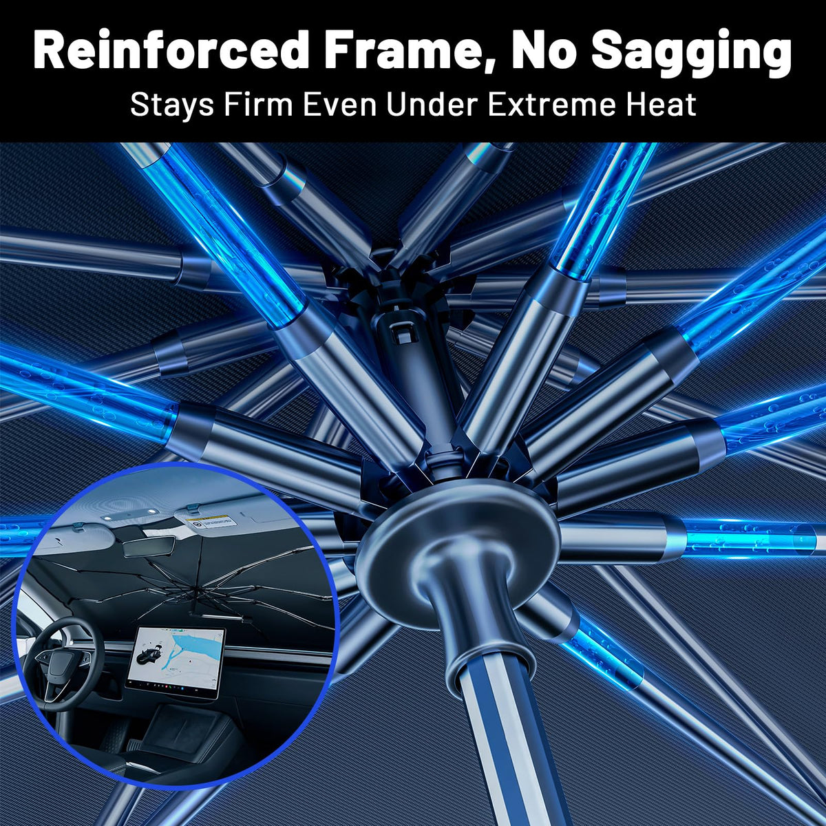 Car Windshield Sun Shade Umbrella for Ford Transit Connect 2010 (For Ford Transit Connect 2010-2023)