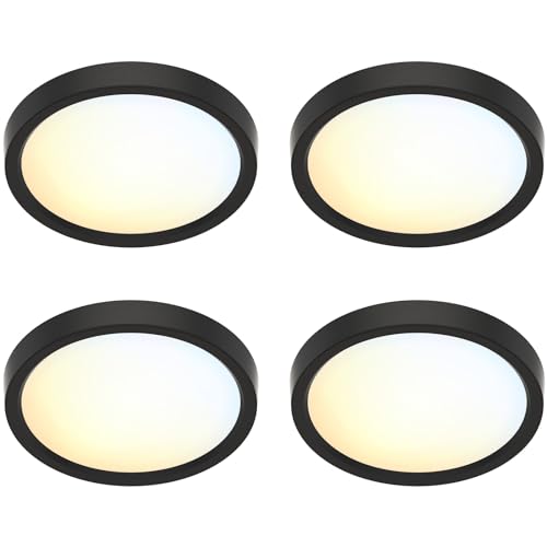 Flush Mount Ceiling Light 5CCT LED Edgelit Slim Surface Mount Downlight for J