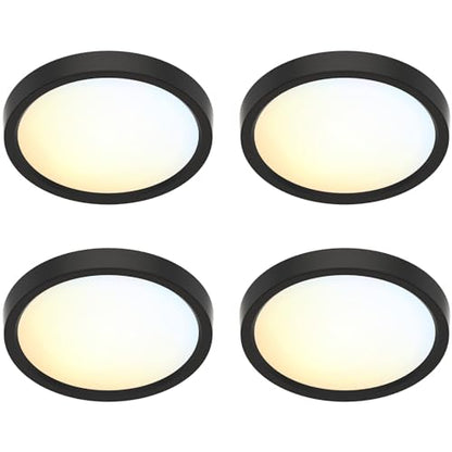 Flush Mount Ceiling Light 5CCT LED Edgelit Slim Surface Mount Downlight for J