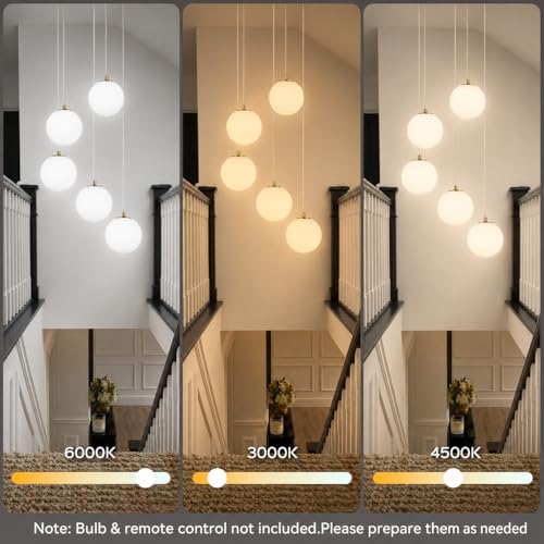 Modern Ball High Ceiling Chandelier