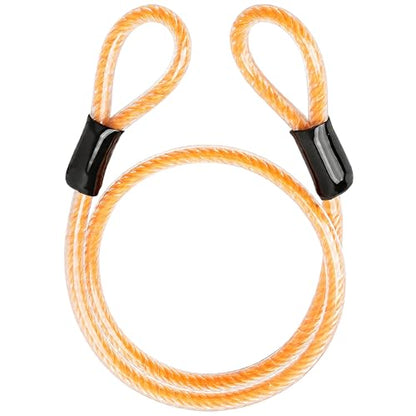 12mm High Visibility Safety Cable with Clear Vinyl Coating