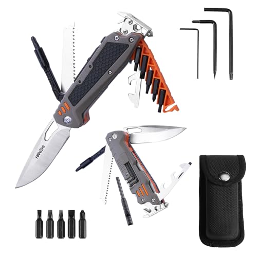 Pocket Knife Multitool with Scissors for Gift for Men Dad Boyfriend