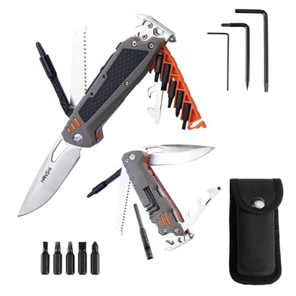 Pocket Knife Multitool with Scissors for Gift for Men Dad Boyfriend