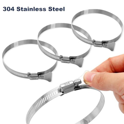 4" x 16' Clear Black PVC Dust Collection Hose Steel Wire Reinforced