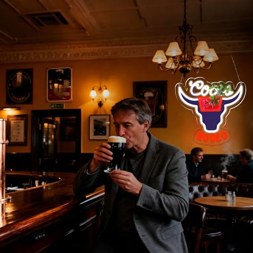 Crs Banquet Rodeo Neon Signs for Wall Decor Neon Lights for Bedroom Led Business Signs Suitable for Man Cave Bar Pub Restaurant Christmas Gift Art (Banquet Rodeo)