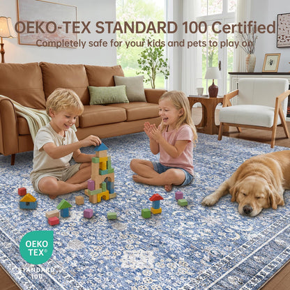 6x9 Area Rugs (Blue / 6' x 9' (Rectangular))