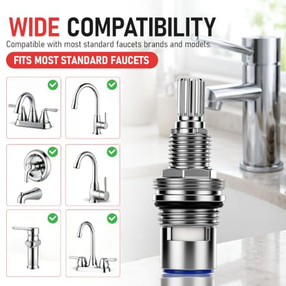 KSRPL941HC Hot & KSRPL941CC Cold Ceramic Disc Cartridge Compatible with Kingston Brass Faucets
