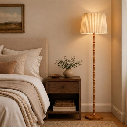 Real Wood Floor Lamp