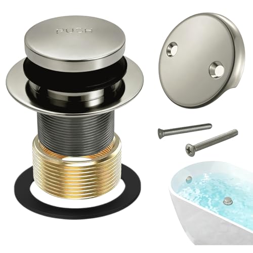 Matte Black Bathtub Drain Tip