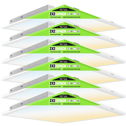 6Pack 2x2 LED Light Flat Panel (2x2FT 6Pack / 2x2FT 6PACK)
