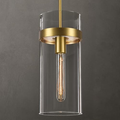 Modern Large 12 in Glass Kitchen Island Pendant Light