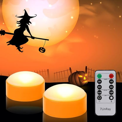 Pumpkin LED Lights with Remote and Timer