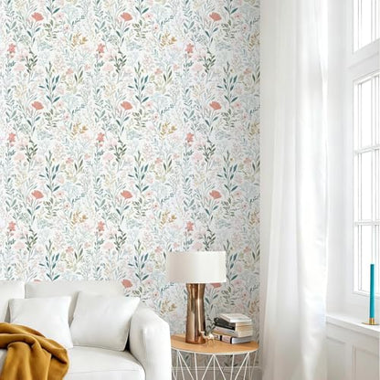 Floral Peel and Stick Wallpaper Peony Contact Paper Vintage Floral Wallpaper