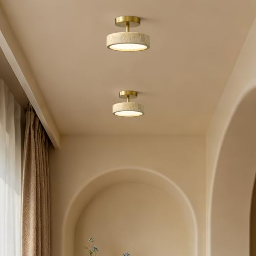 Travertine Ceiling Light